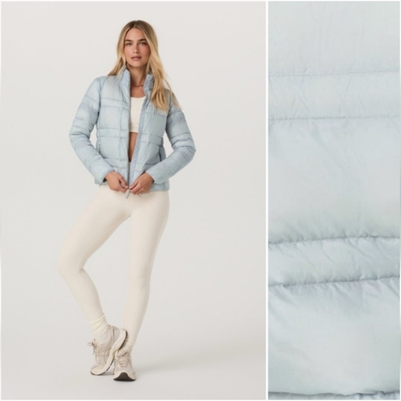 Vuori Coordinate Packable Down Jacket In Blue Haze S NWT - Picture 2 of 8